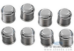 Steeda Mustang Aluminum Strut Nut Covers - Polished (05-10 GT/V6/Bullitt)